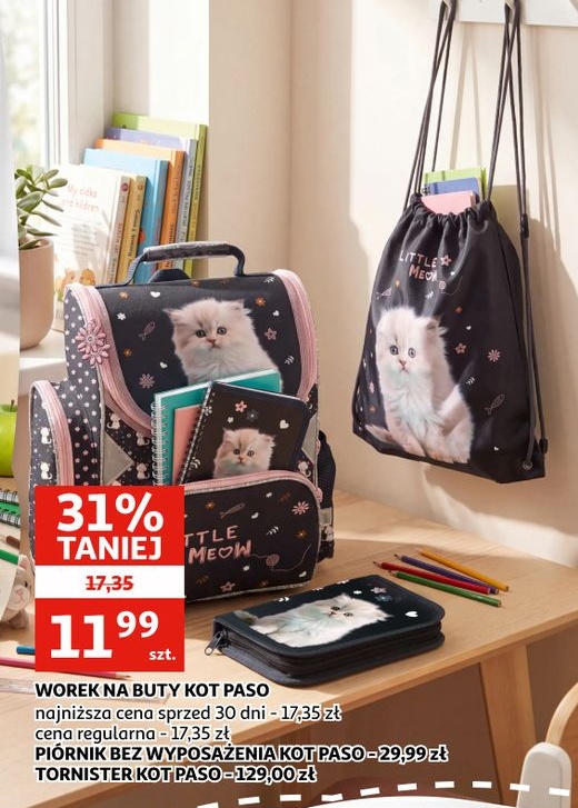 worek na buty Kot Paso w ofercie sklepu Auchan