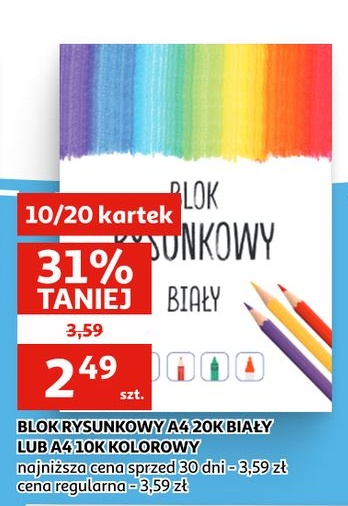 blok rysunkowy w ofercie sklepu Auchan