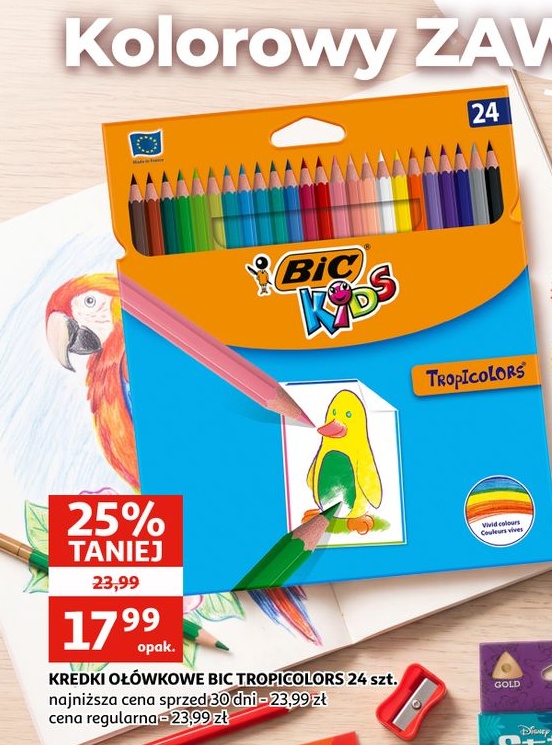 Kredki ołówkowe Bic Tropicolors w ofercie sklepu Auchan
