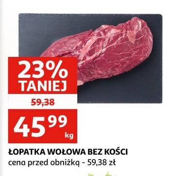 Łopatka wołowa bez kości w ofercie sklepu Auchan