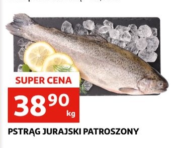 Pstrąg jurajski patroszony w ofercie sklepu Auchan