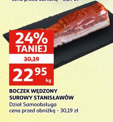 Boczek wędzony surowy Stanisławów w ofercie sklepu Auchan