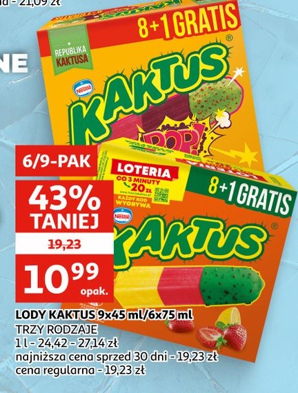 Lody Kaktus w ofercie sklepu Auchan