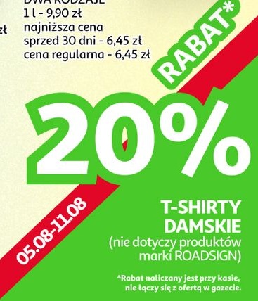 T-shirt damski w ofercie sklepu Auchan