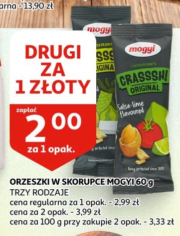 Orzeszki w skorupce MOGYI w ofercie sklepu Auchan
