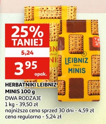 Herbatniki Minis Leibniz w ofercie sklepu Auchan