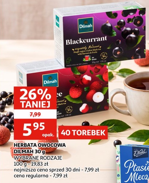 Herbata owocowa Dilmah w ofercie sklepu Auchan