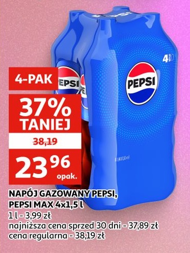 Napój gazowany Pepsi, Pepsi max w ofercie sklepu Auchan