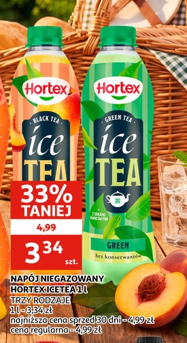 Napój niegazowany Hortex Ice Tea w ofercie sklepu Auchan
