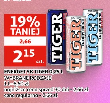 Energetyk Tiger w ofercie sklepu Auchan