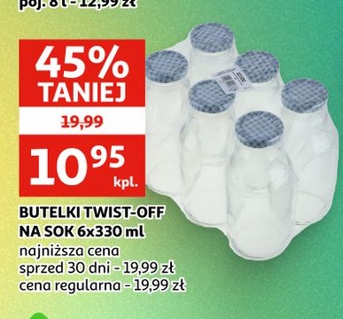 butelki twist-off w ofercie sklepu Auchan