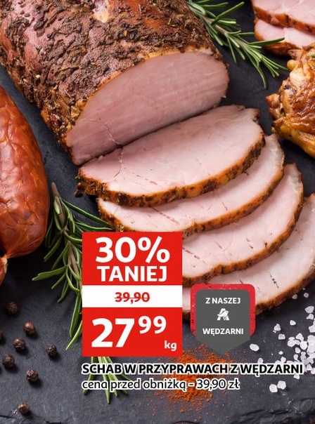 Schab w przyprawach z wędzarni w ofercie sklepu Auchan