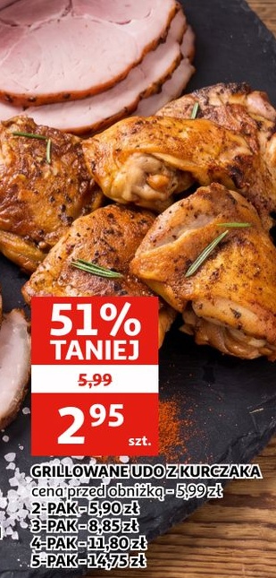 Grillowane udo z kurczaka w ofercie sklepu Auchan