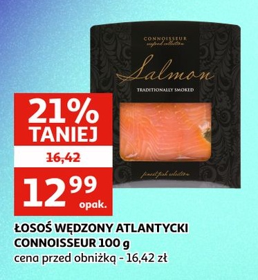Łosoś wędzony atlantycki Connoisseur w ofercie sklepu Auchan