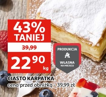 Ciasto Karpatka w ofercie sklepu Auchan