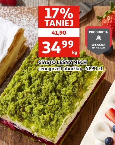 Ciasto leśny mech w ofercie sklepu Auchan