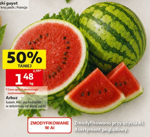 Arbuz w ofercie sklepu Auchan Supermarket
