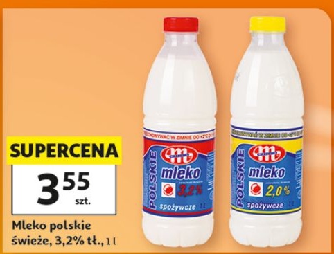 Mleko 3,2% w ofercie sklepu Auchan Supermarket