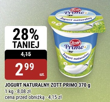 Jogurt naturalny Primo w ofercie sklepu bi1