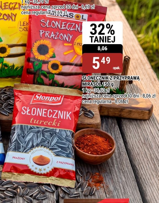 Słonecznik z przyprawą Mirasol w ofercie sklepu bi1