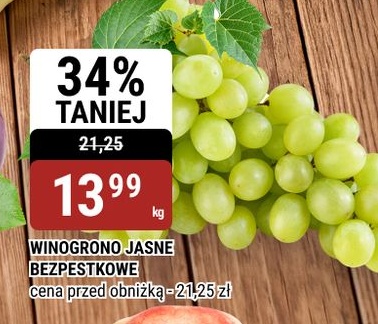 Winogrono jasne bezpestkowe w ofercie sklepu bi1