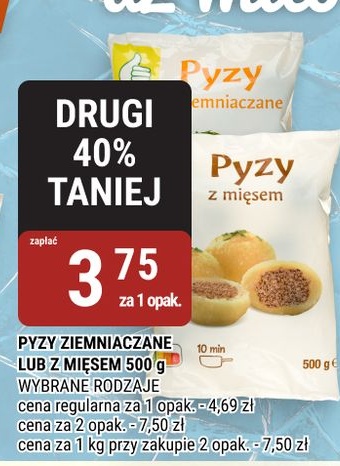Pyzy ziemniaczane lub z mięsem w ofercie sklepu bi1
