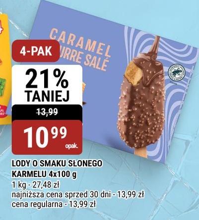 Lody o smaku słonego karmelu w ofercie sklepu bi1