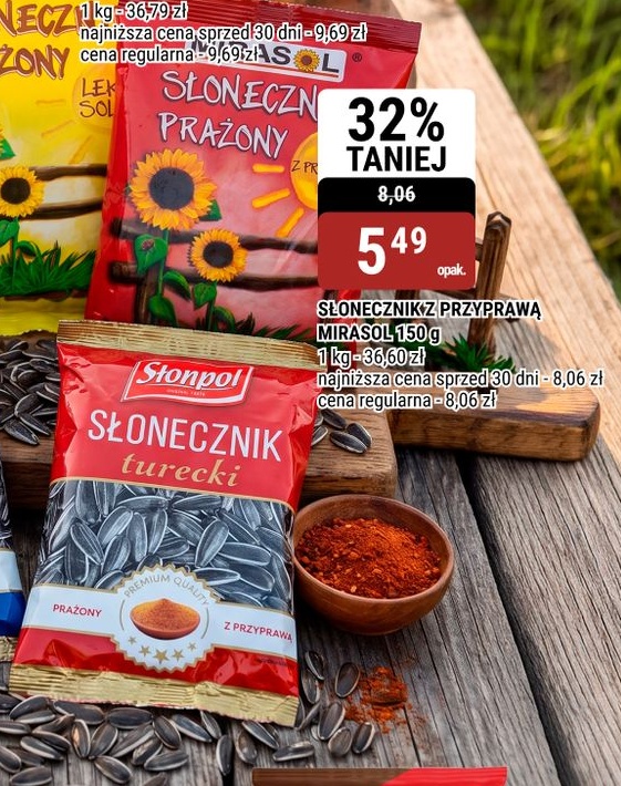 Słonecznik z przyprawą Mirasol w ofercie sklepu bi1