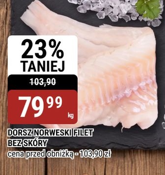 Dorsz norweski filet bez skóry w ofercie sklepu bi1