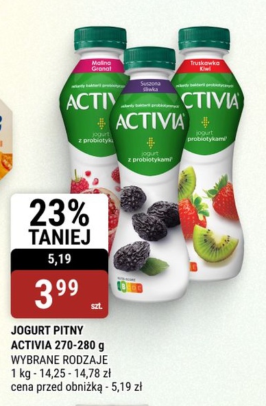 Jogurt pitny Activia w ofercie sklepu bi1