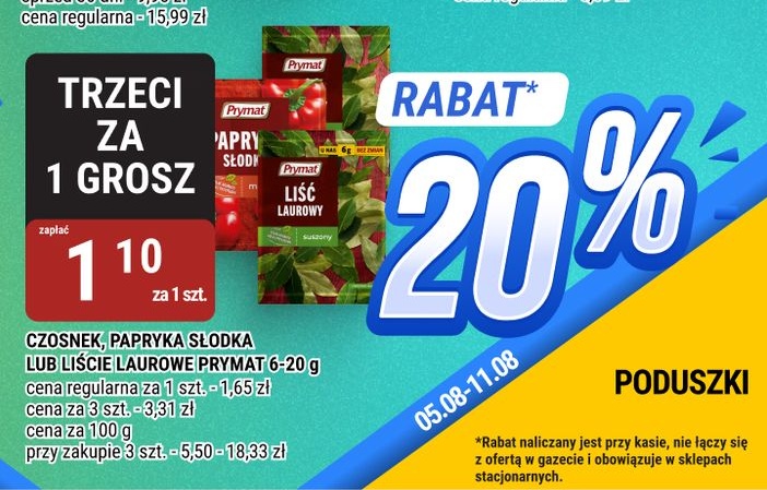 Czosnek, papryka słodka lub liście laurowe Prymat w ofercie sklepu bi1
