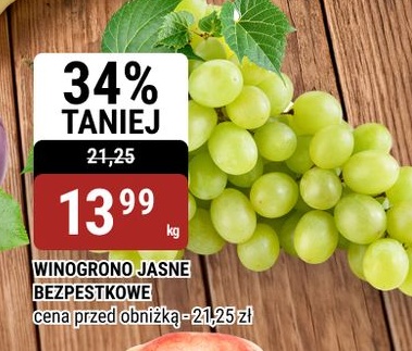 Winogrono jasne bezpestkowe w ofercie sklepu bi1