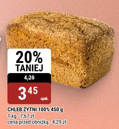 Chleb żytni 100% w ofercie sklepu bi1