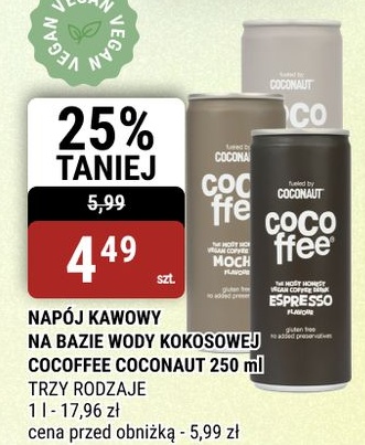 Napój kawowy na bazie wody kokosowej Cocoffee CocoNaut w ofercie sklepu bi1