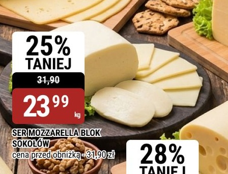 Ser Mozzarella blok w ofercie sklepu bi1