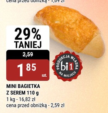 Mini bagietka z serem w ofercie sklepu bi1