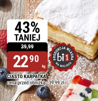 Ciasto Karpatka w ofercie sklepu bi1