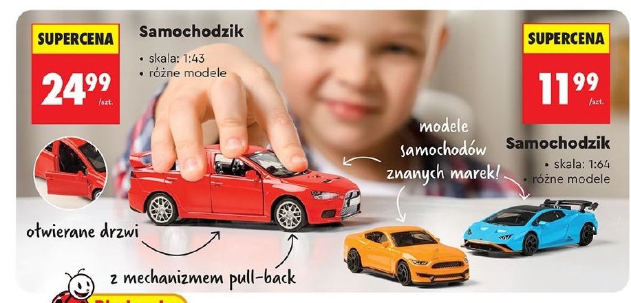 Samochodzik w ofercie sklepu Biedronka