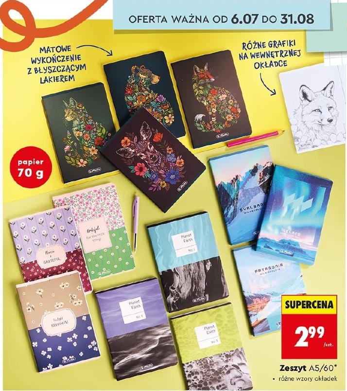 Zeszyt A5 w ofercie sklepu Biedronka