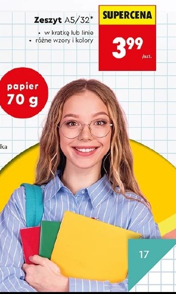 Zeszyt A5/32 w ofercie sklepu Biedronka