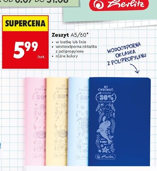 Zeszyt Herlitz w ofercie sklepu Biedronka
