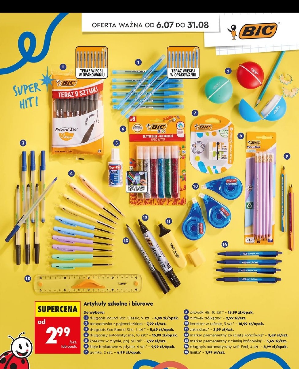 Długopis Round Stic Classic w ofercie sklepu Biedronka