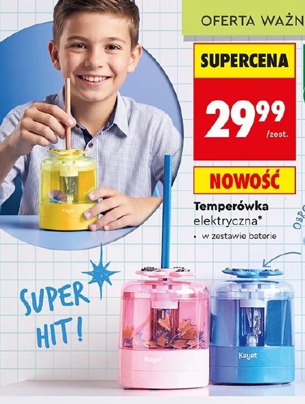 Temperówka elektryczna w ofercie sklepu Biedronka