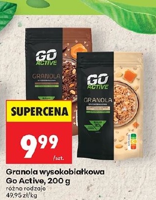 Granola wysokobiałkowa Go Active w ofercie sklepu Biedronka