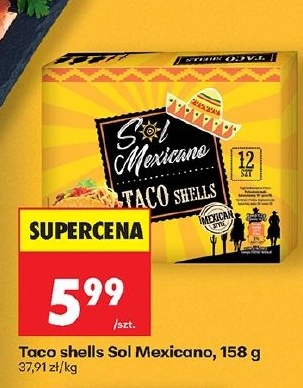 Taco shells Sol Mexicano w ofercie sklepu Biedronka