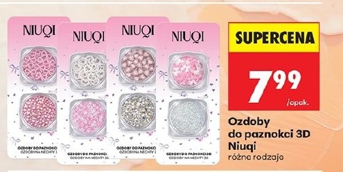 Ozdoby do paznokci 3D Niuqi w ofercie sklepu Biedronka
