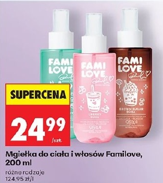 Mgiełka do ciała i włosów Familove w ofercie sklepu Biedronka