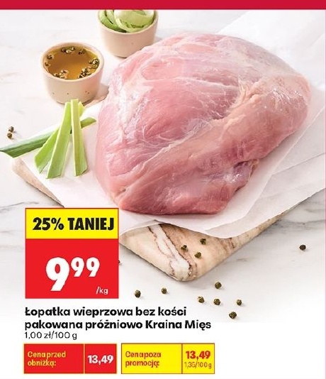Łopatka wieprzowa bez kości w ofercie sklepu Biedronka