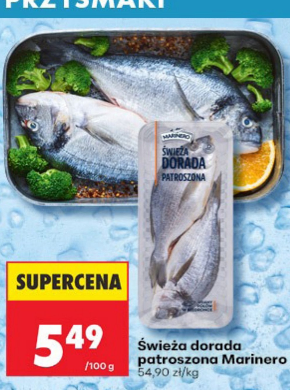 Świeża dorada patroszona Marinero w ofercie sklepu Biedronka