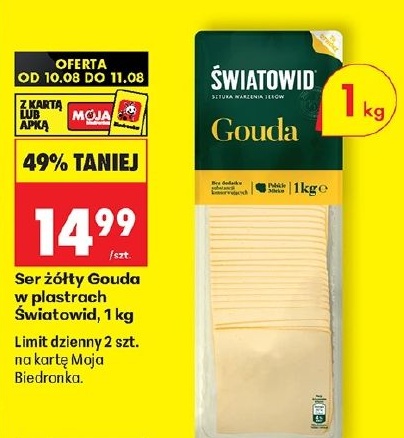 Ser żółty Gouda w ofercie sklepu Biedronka